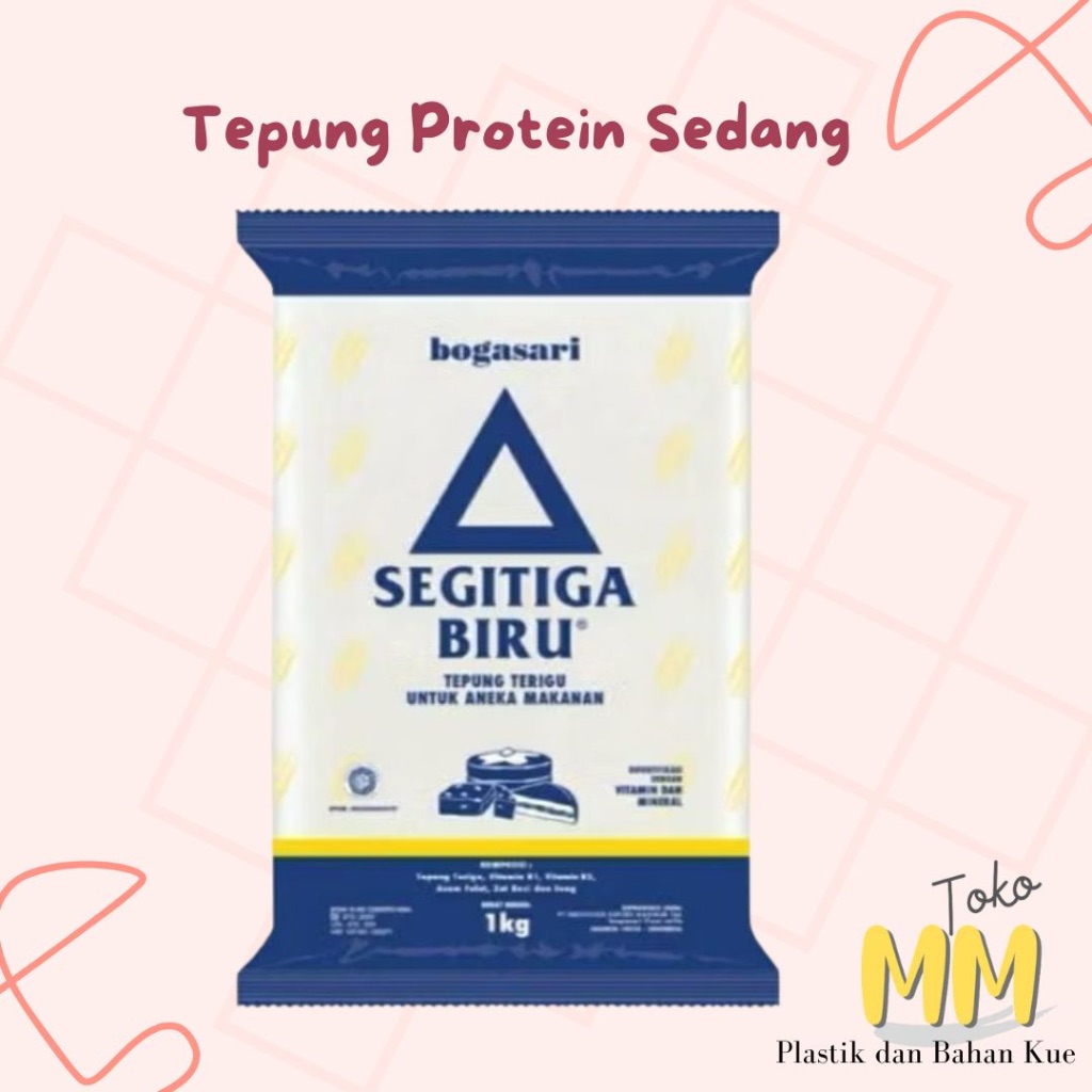 

Tepung Segitiga Biru 1KG / Tepung Protein Sedang