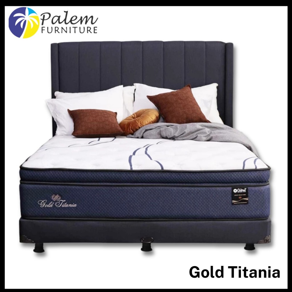 CENTRAL SPRINGBED GOLD TITANIA FULLSET