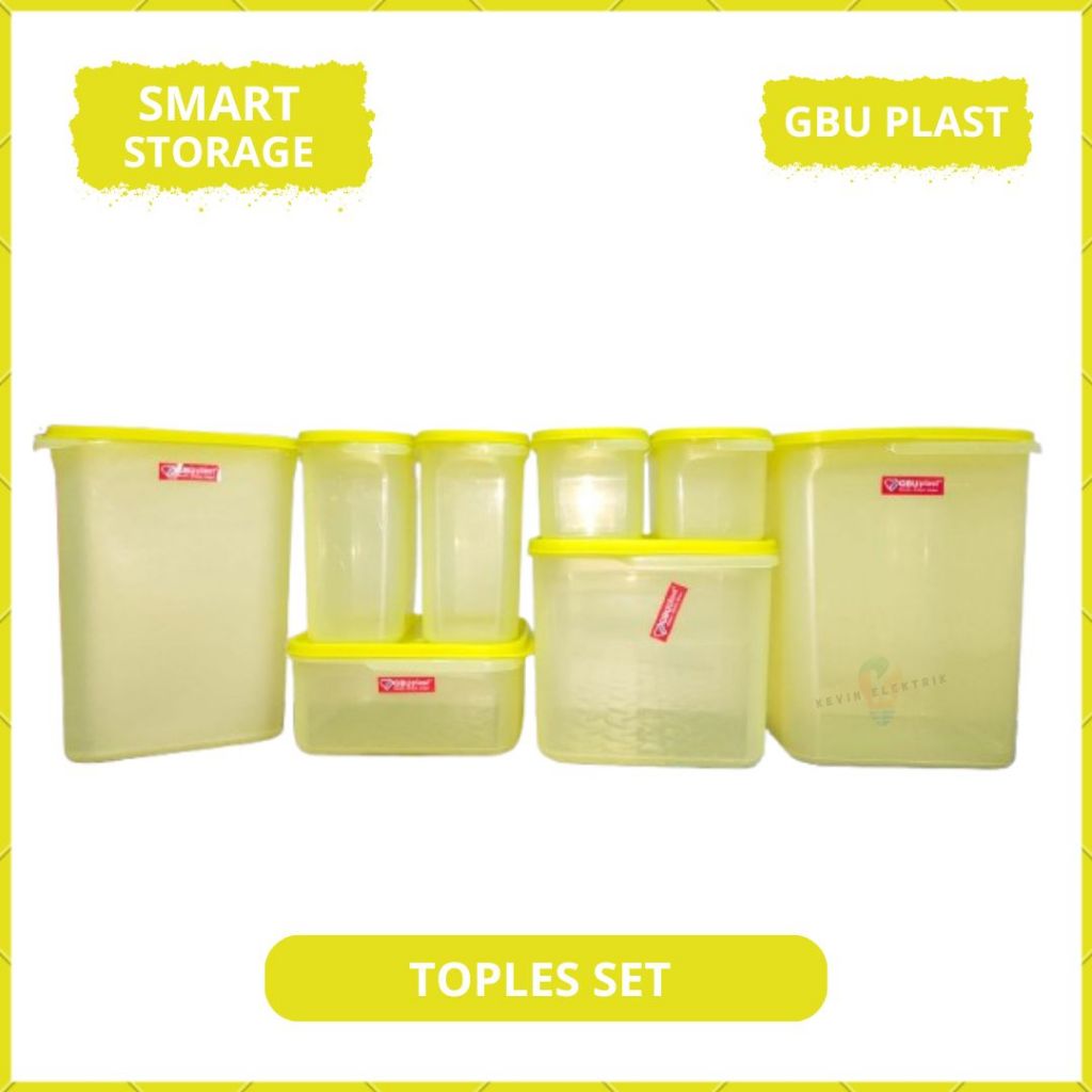 TOPLES SET SMART 8 PCS GBU PLAST - SEALWARE COLLECTION SMART STORAGE 8 OF SET