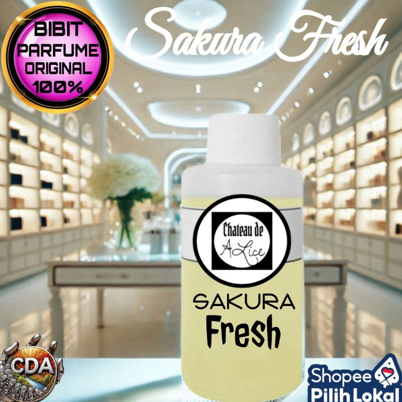 BIBIT PARFUM LAUNDRY SAKURA FRESH 1 KG MURNI NON ALKOHOL TOP