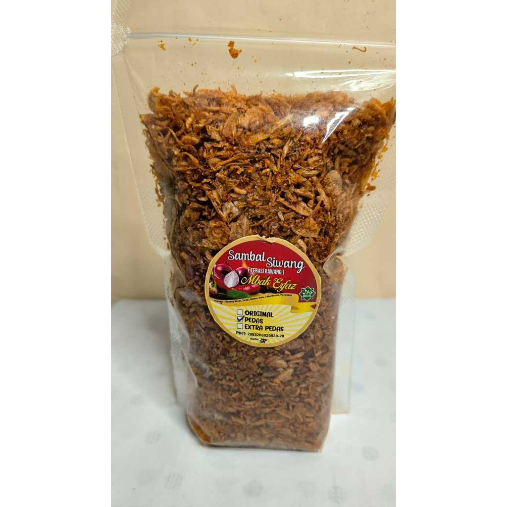 

Sambal Siwang Terasi Bawang Original/Pedas/Extra Pedas Enak Renyah dan Gurih 100 Gr