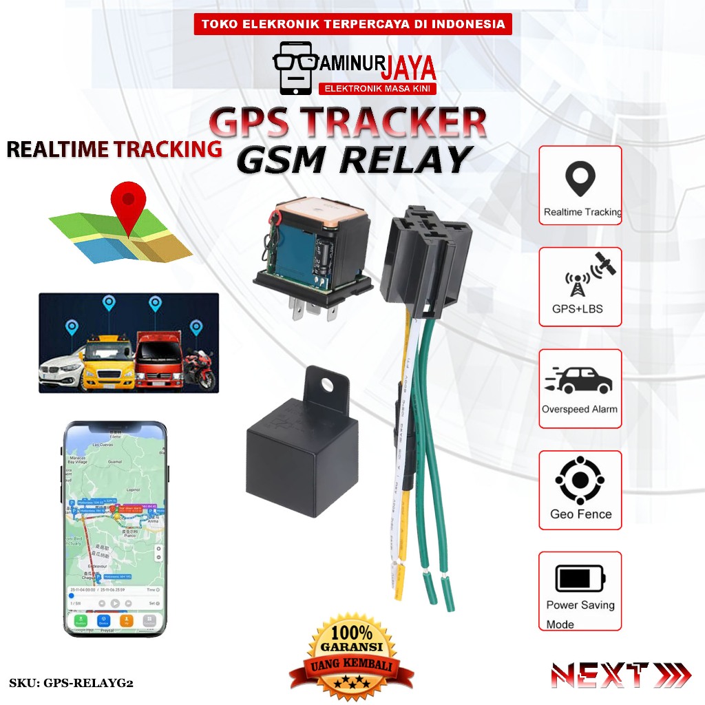 Mini GPS H325 Smart GPS Tracker MV720 Pelacak Pencari Lokasi Posisi Pemutus Daya & Kontrol Jarak Jau