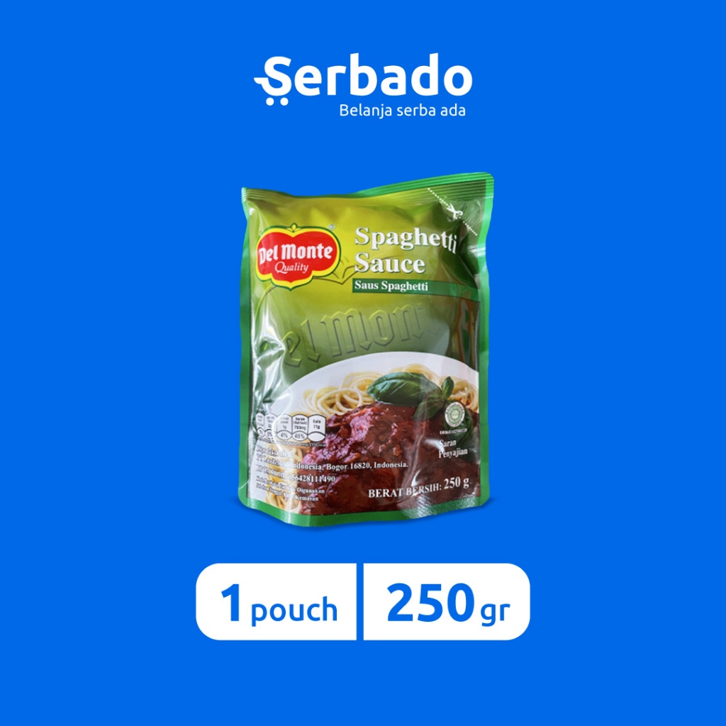 

Delmonte Saus Spaghetti Kemasan Pouch 250gr