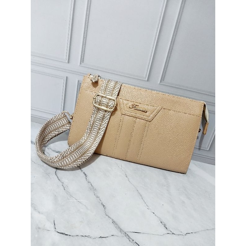 Fiorenza tas kulit wanita handmade Millers leather bag new series 5100M cream