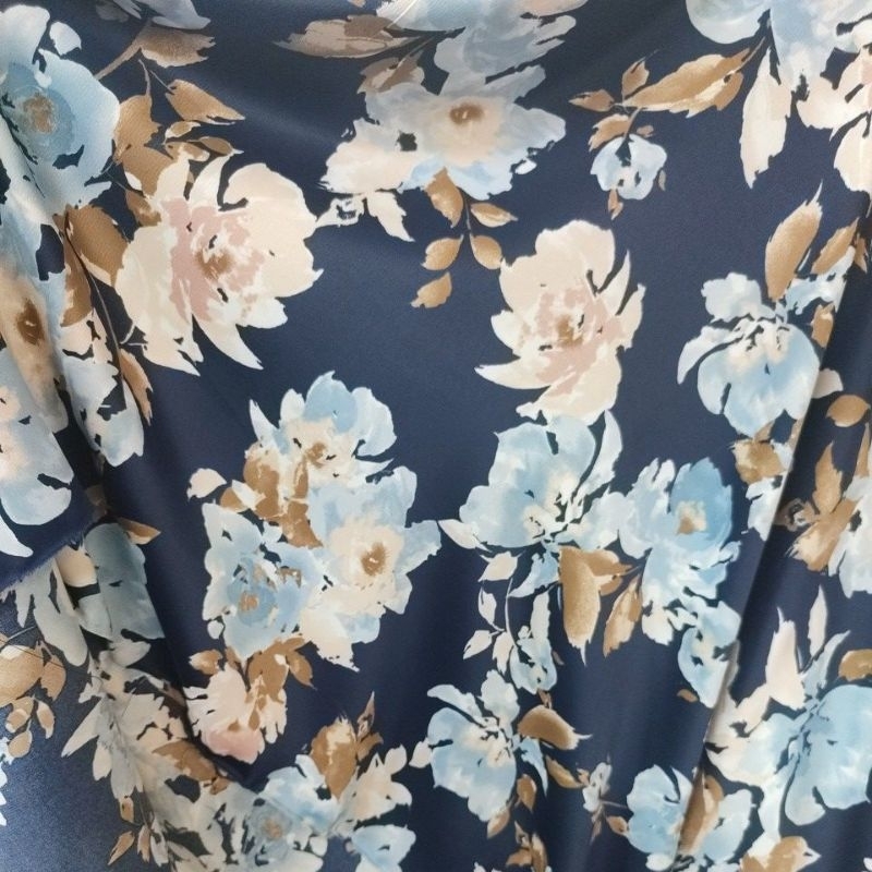 kain crepe silk - bahan silk premium - kain crepe luxury - bahan kain meteran