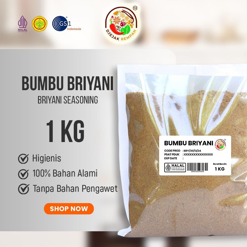 

Briyani Bubuk / Briyani Powder ( 100 Gr - 500 Gr)