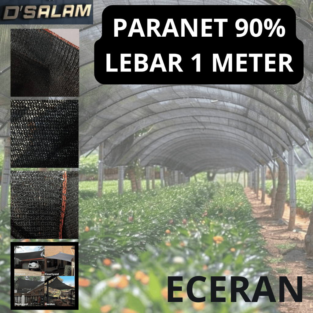 Paranet 90% Lebar 1 Meter - ECERAN - Paranet Peneduh Anti UV