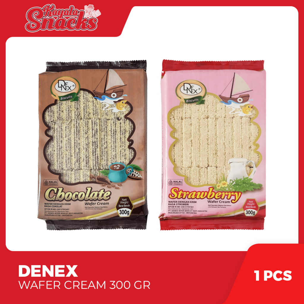 

Denex Wafer Chocolate & Strawberry 300 gr - 1 Pcs