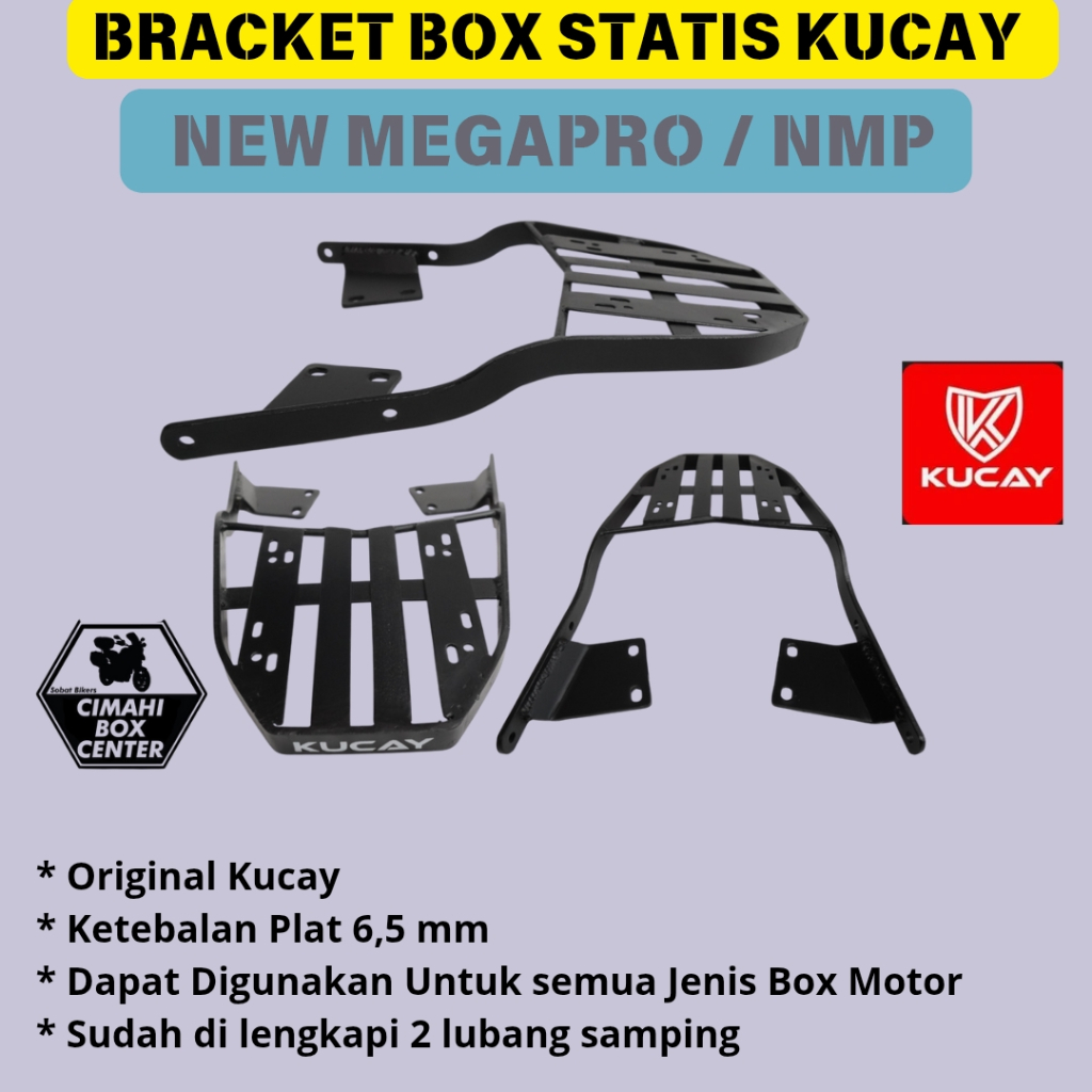 Bracket Breket box motor New Megapro NMP Megapro mono Original Kucay Bandung Cimahi Shad Givi Kappa