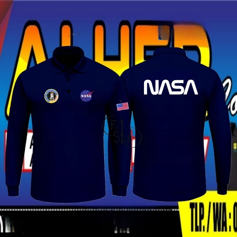 Kaos NASA baju NASA seragam NASA kaos kerja NASA baju kerja NASA seragam kerja NASA kaos kerah NASA 