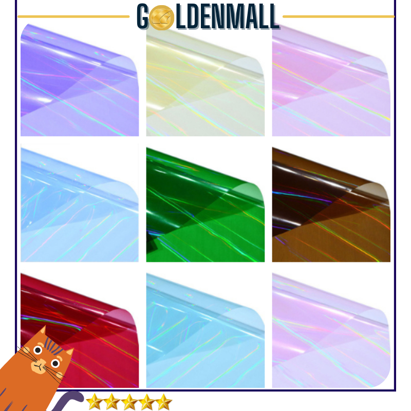 

15 LEMBAR Kertas Buket Kilat Cellophane Hologram Symphony Film Flower Wrapping Hologram 6115