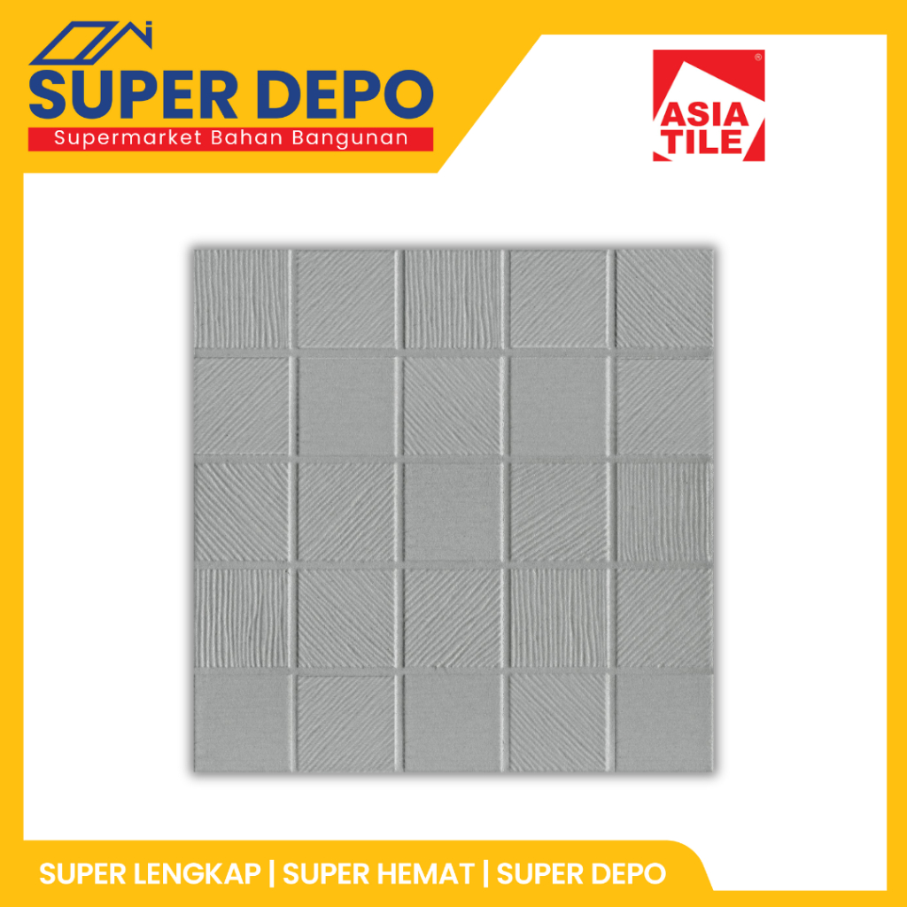 KERAMIK ASIA TILE 25X25 CM - ALPHA GREY MATT