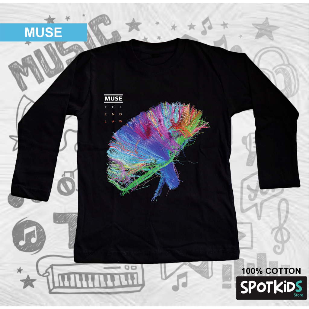 KAOS BAND ANAK KAOS ANAK KAOS BAND MUSE KAOS LENGAN PANJANG ANAK LONG SLEEVE