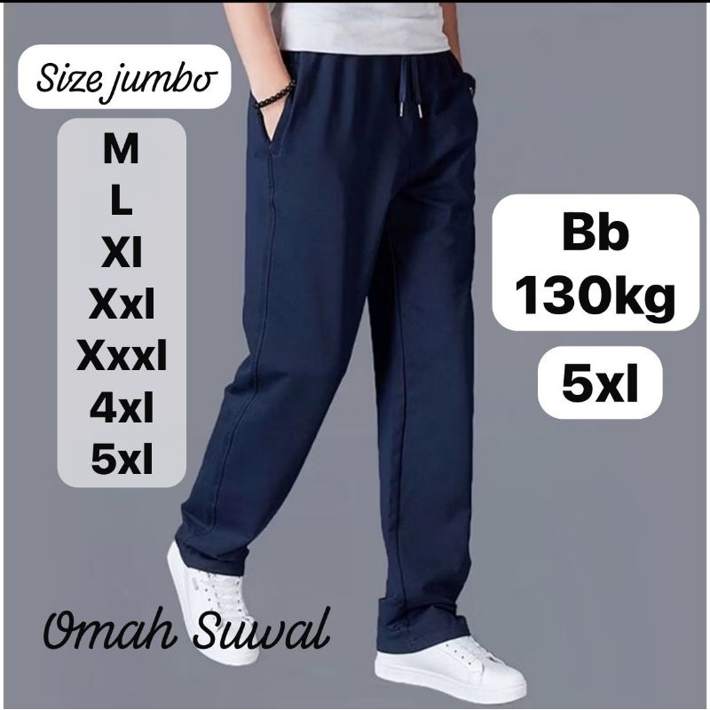 CELANA TRAINING PANJANG PRIA JUMBO CELANA PANJANG PRIA SUPER JUMBO CELANA TRAINING  JUMBO BIGSIZE CE