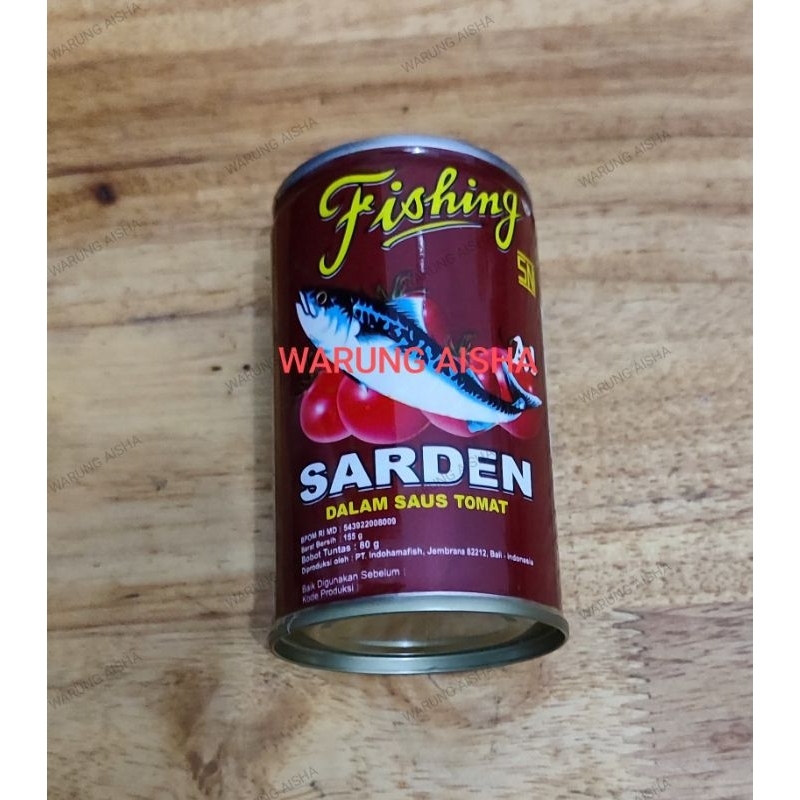 

Sarden Sardines Kaleng Fishing Dalam Saus Tomat 155 gr