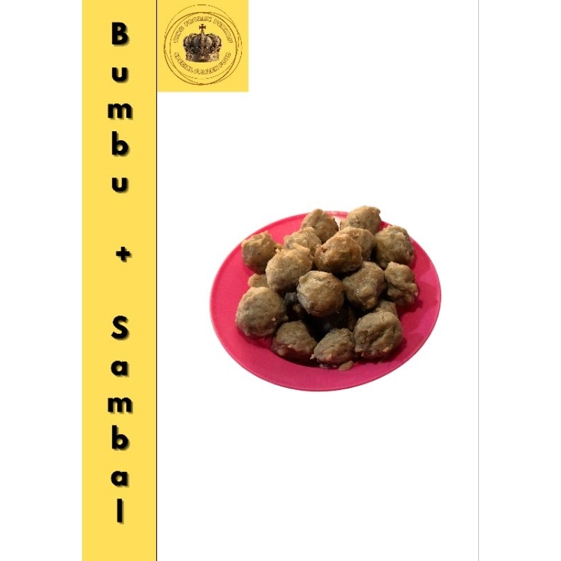 

Bakso Urat Sapi 50pcs (Bumbu+Sambal)