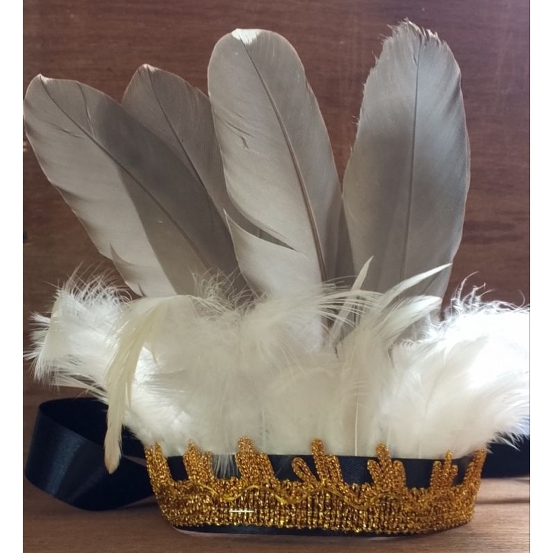 MAHKOTA TARI ADAT DAYAK - MIX BULU BURUNG