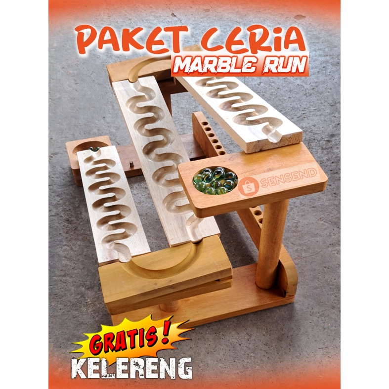 PAKET CERIA MARBLE RUN SELUNCURAN KELERENG