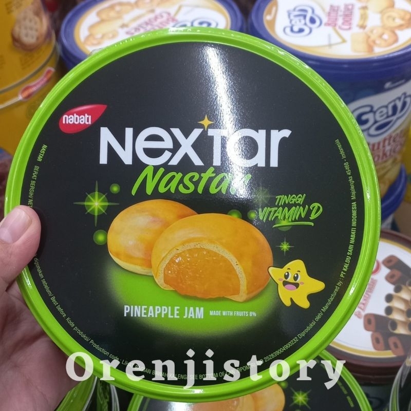 

Nextar cookies kaleng rasa nanas Netto 171gr