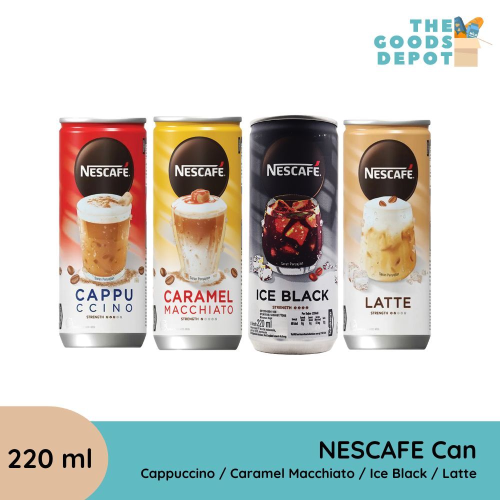 

Nescafe Can Cappuccino / Caramel Macchiato / Ice Black / Latte 220 ml