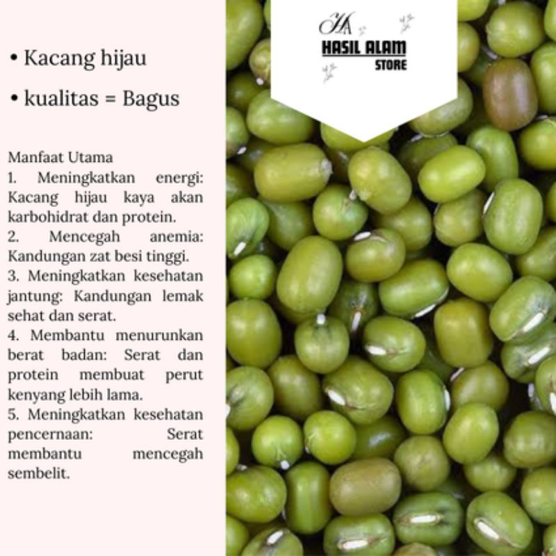 

Kacang Hijau 1 Kg (Hasil Alam Store)