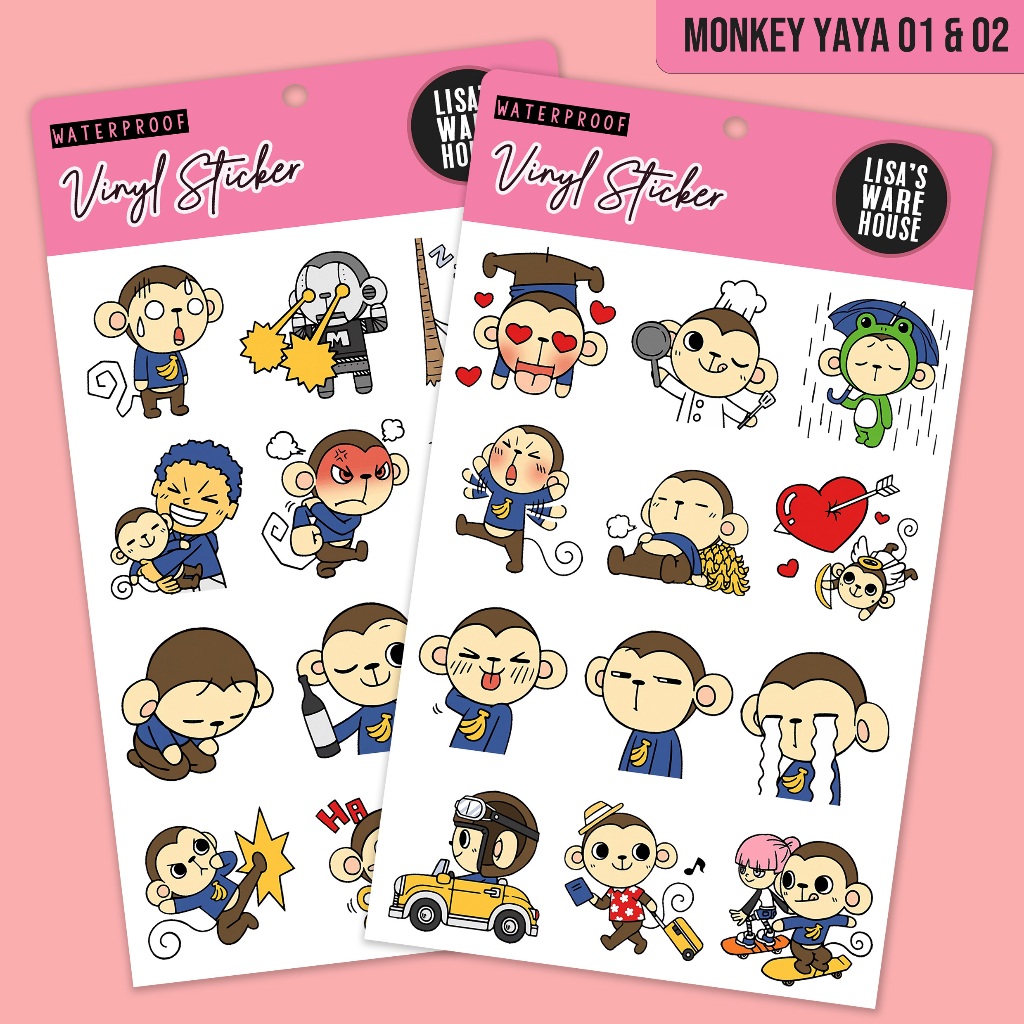 

Sticker Monkey Yaya Volume 01 - 02