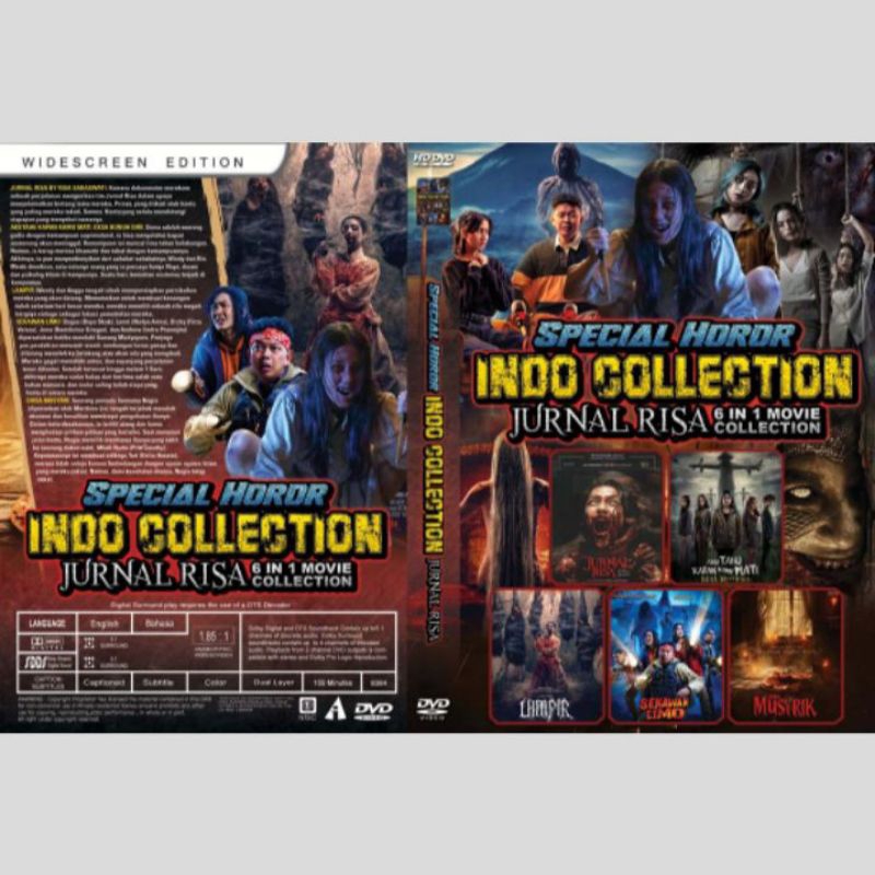 Kaset Koleksi Film Special Horror Indo Collection Jurnal Risa