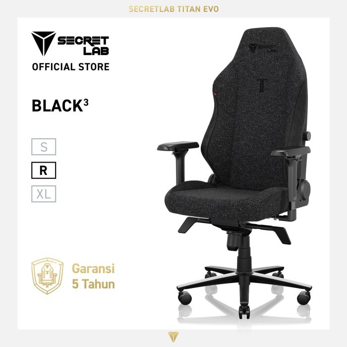 Kursi Gaming Secretlab TITAN Evo SoftWeave™ Plus - Black³