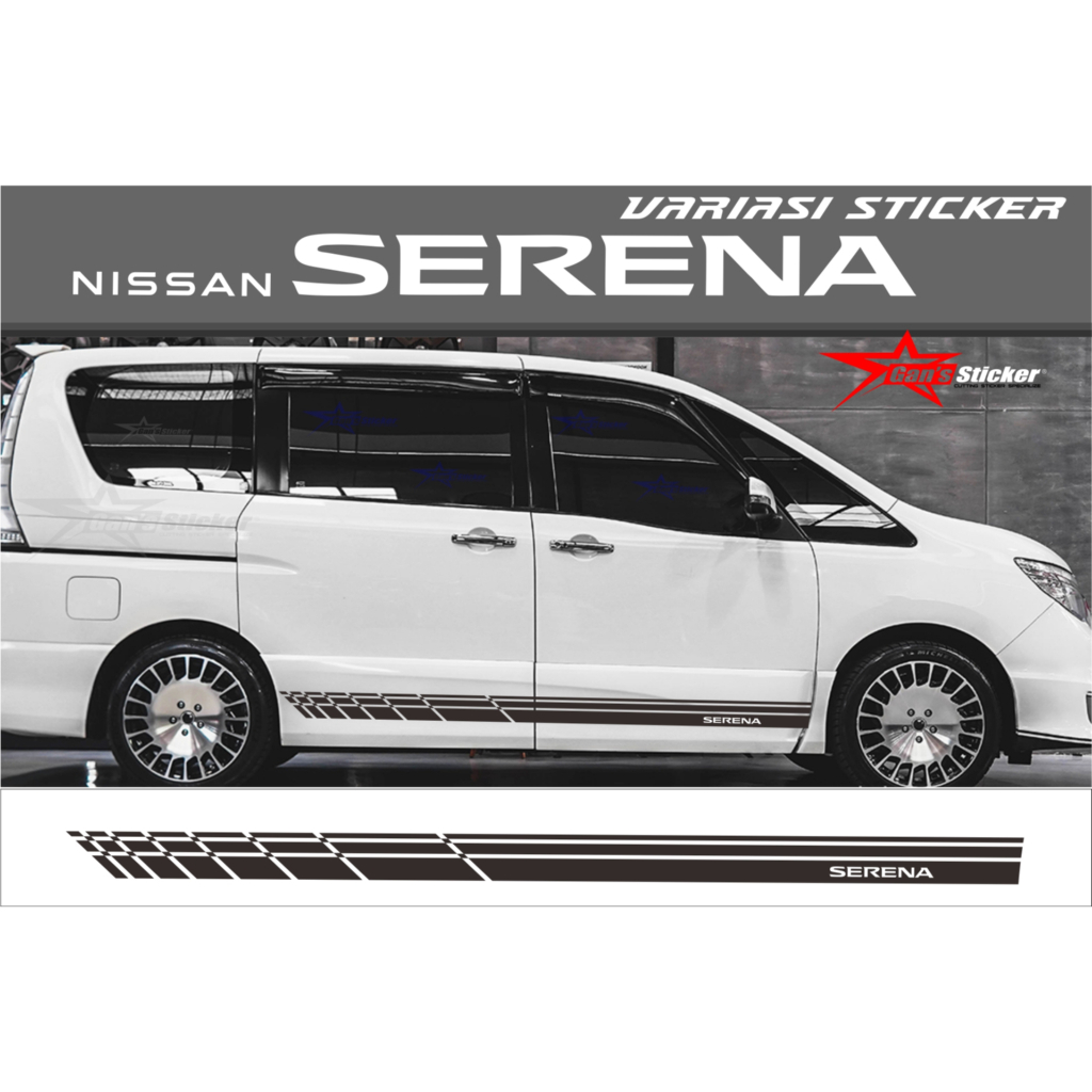 Sticker Pintu Nissan serena aksesoris Nissan Serena