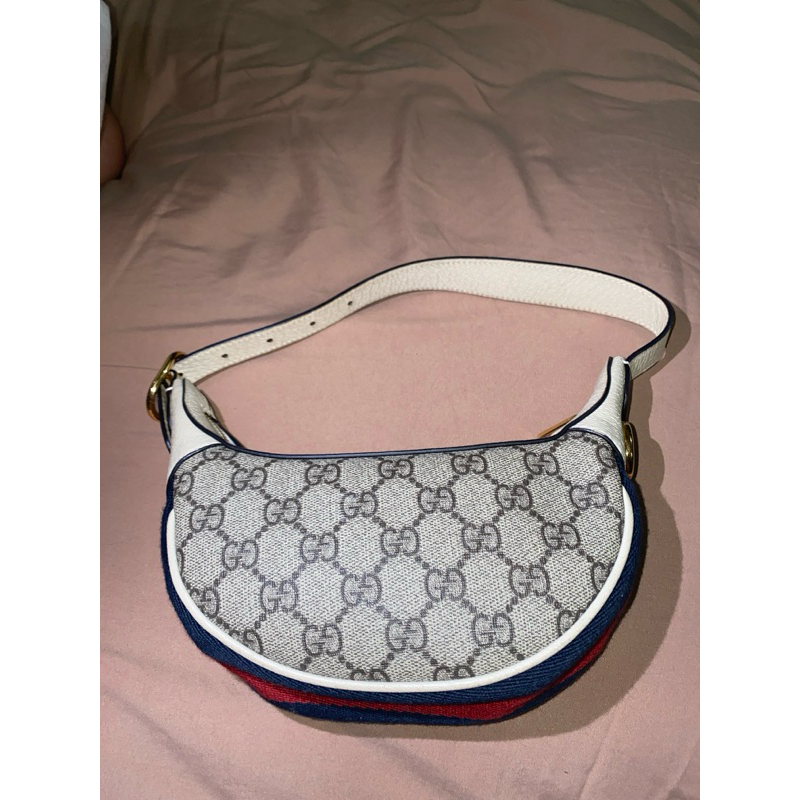 PRELOVED GUCCI GG Ophidia Mini Bag (Half Moon)
