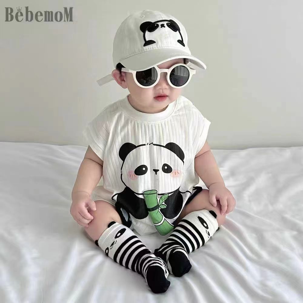 Baju Jumper Bayi Jumsuit Bayi Lucu Lengan Pendek