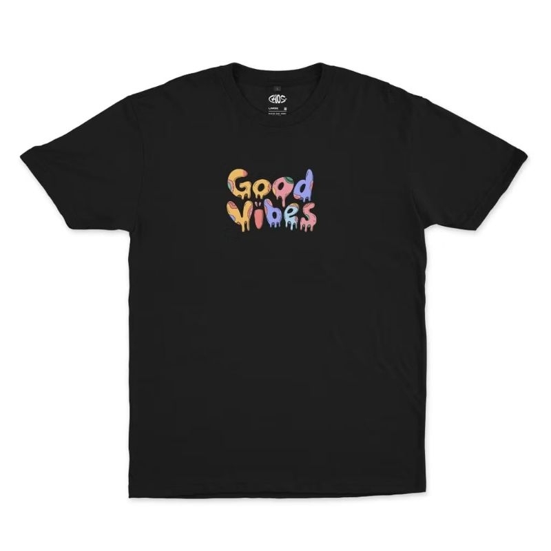 Premium T-shirt Good Vibes | Kaos Baju Pria Wanita Distro