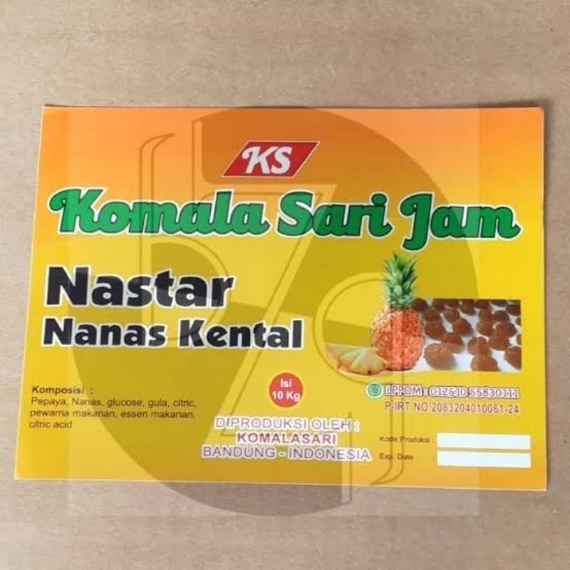 

SELAI NANAS KENTAL KOMALA SARI 1KG