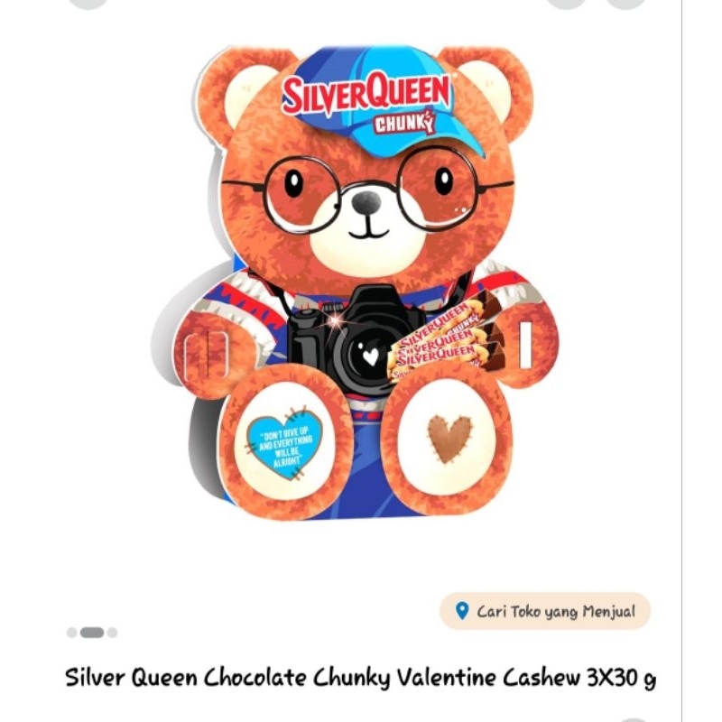 

Silverqueen Special Valentine 3x30g Cashew Bear