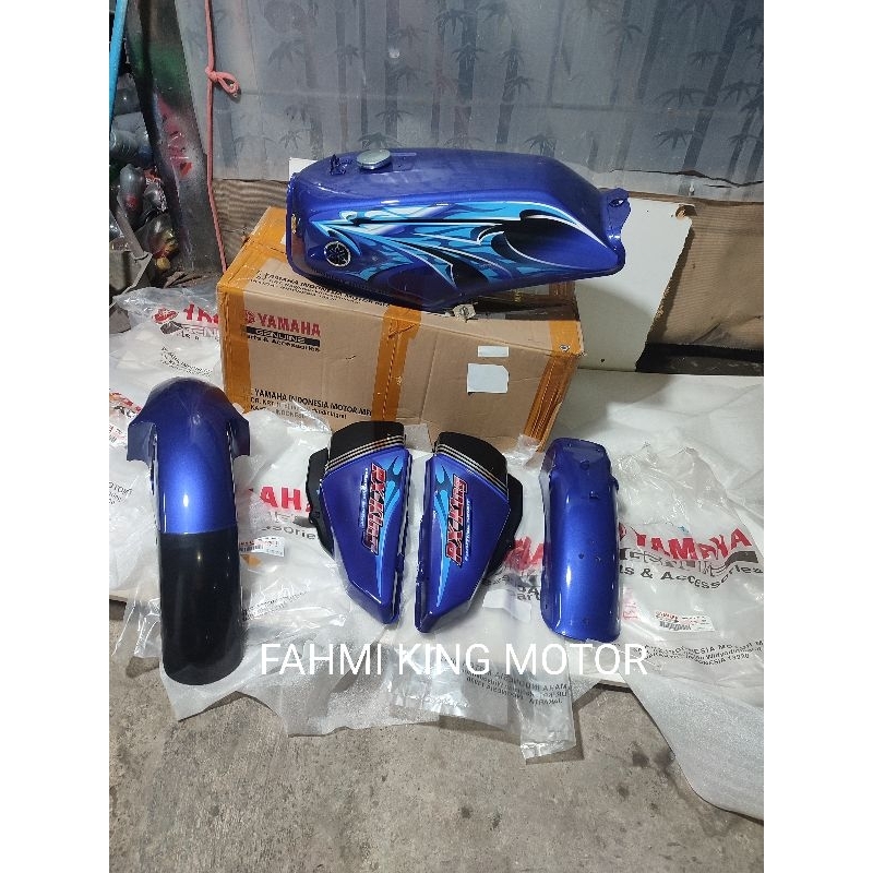 TANGKI BAJU BODY SET RX KING BIRU 2006 ORIGINAL YGP GRES BARU KOMPLIT SIAP PASANG