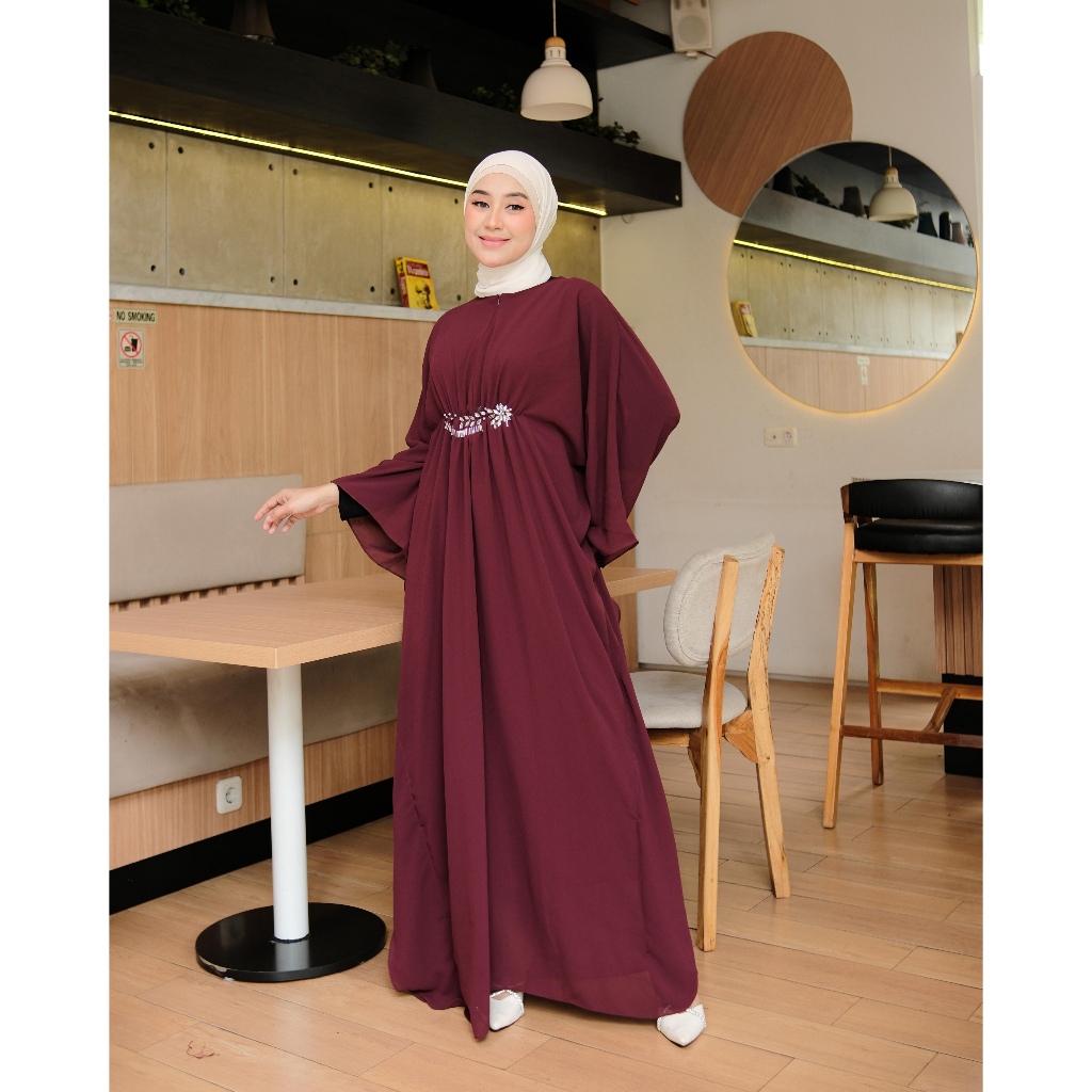 Premium Jubah Busana Gamis Modern Gmis Syar' Kaftan Wanita Simple Elegan Gamus Remaja Elegan Kaftan 