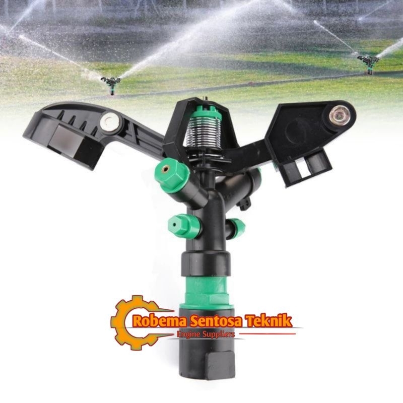 Sprinkler Big Gun 1 Inch Impact 4 Nozzle Sprinkler Pertanian