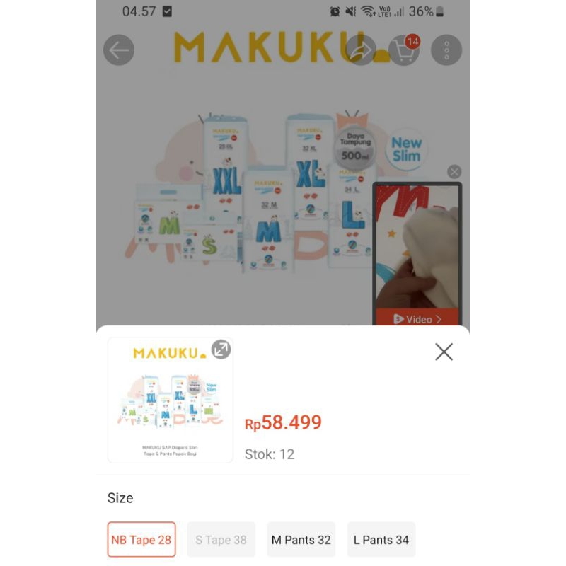 prelove Makuku slim newborn