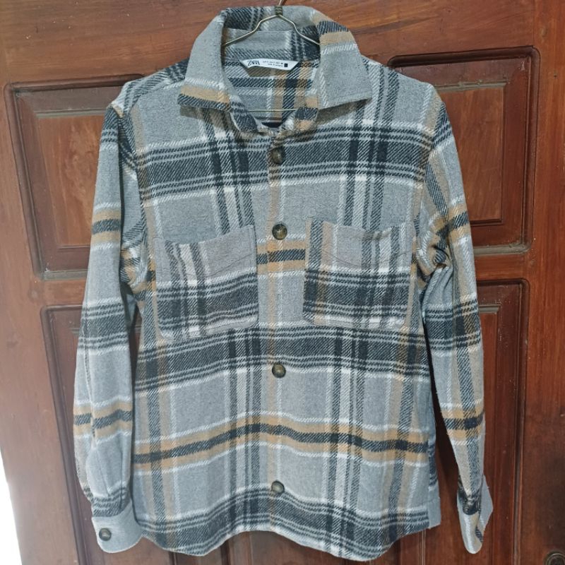 Outer Flanel Zara Size S