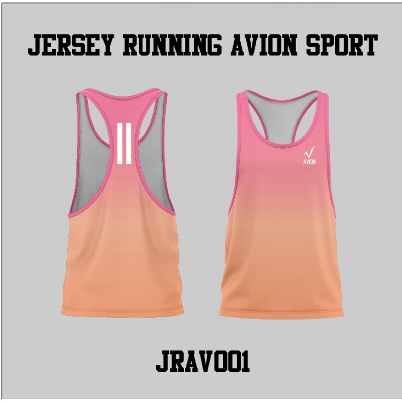 AVN SINGLET JERSEY RUNNING LARI ATLETIK KEREN MURAH STYLE AVN