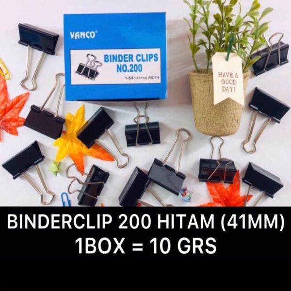 

ATK*Binder Clip 200 Hitam 41mm 12pc @12/120pck #