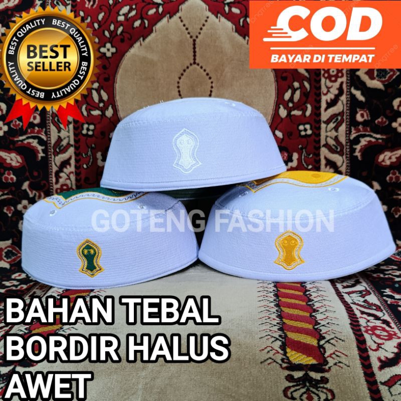 Peci Malaysia Terompah Super/Peci bordir/Peci putih/Kopiah istimewa