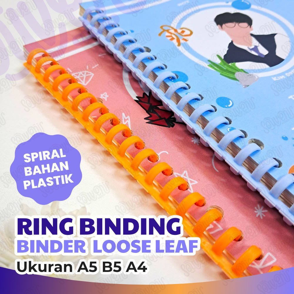 

Ring Binder DIY Spiral Binder/loose leaf Binding Strip 30 Lubang Untuk Loose-leaf paper A4 B5 A5