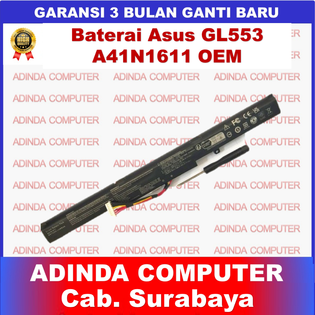Baterai Battery ASUS ROG GL553 GL553VD GL553VE GL553VW GL753VD GL753VE