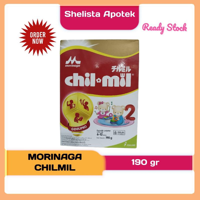 MORINAGA CHIL MIL bayi 6-12 Bulan 190 gram / Susu Formula Bubuk bayi 6-12 bulan