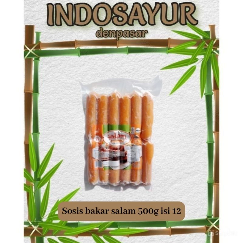 

Sosis bakar salam 500g isi 12pcs _ INDOSAYUR