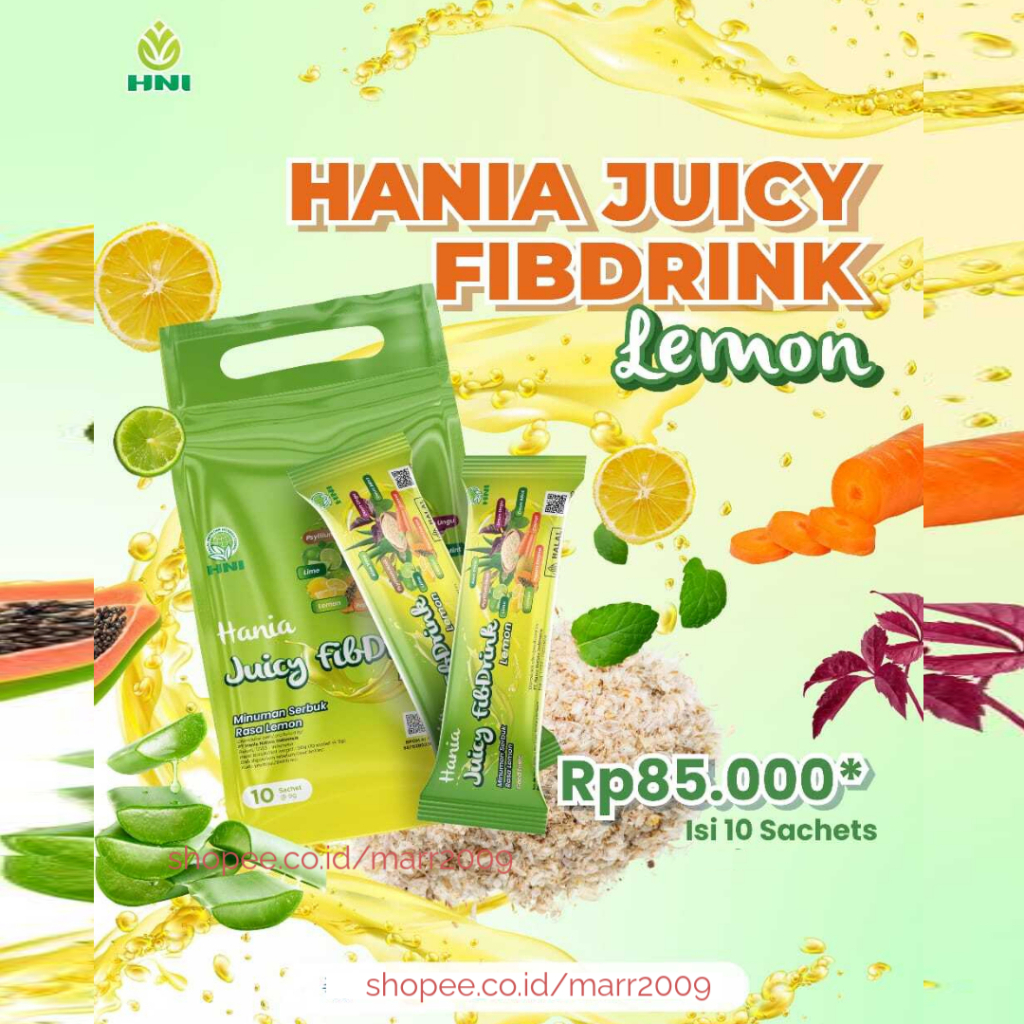 

HANIA JUICY FIBDRINK LEMON - [ exp.2026 ] JUICY LEMON - HNI HPAI