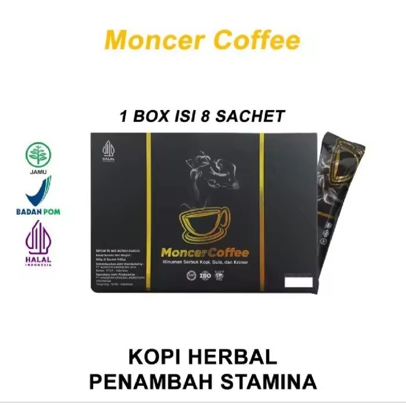 

New Formula Monceerr Coffee Original Sachet - Monceerr Cofee Kuat Tahan Lama