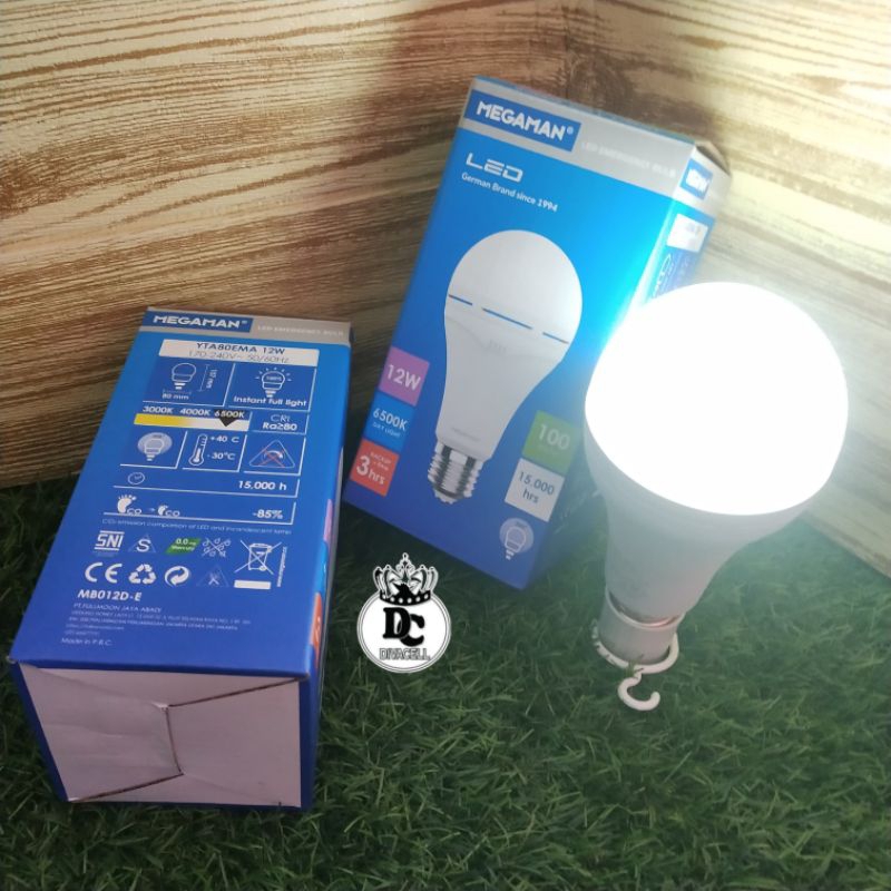 Lampu Megaman Emergency A Bulb 12W