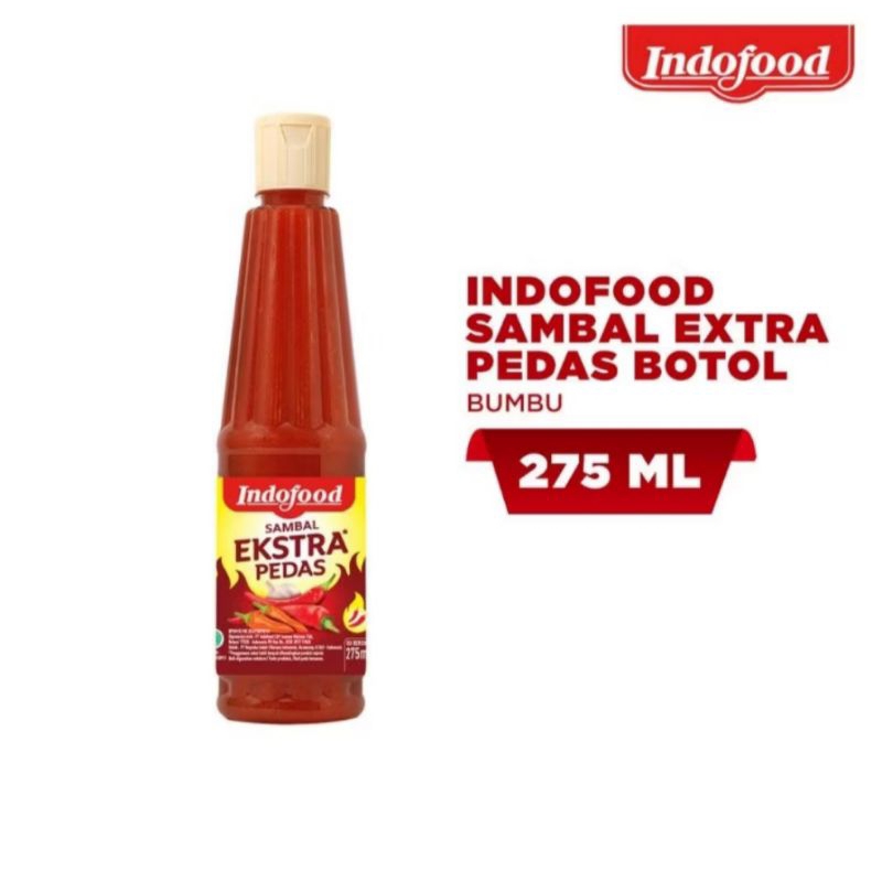 

INDOFOOD SAMBAL EXTRA PEDAS 275 ML SAUS